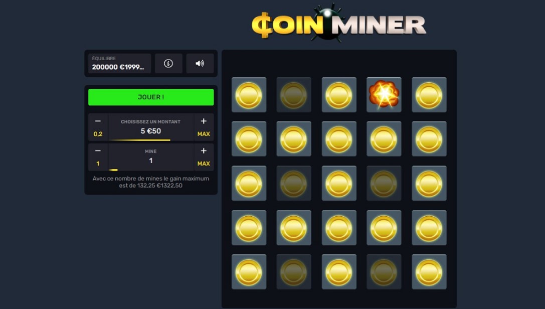 Coin miner : le jeu de casino populaire